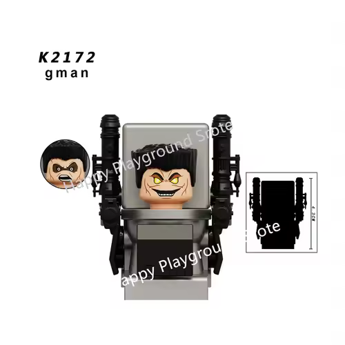 New KDL SWAT Skibidi Toilet Man Figures Anime Block Toys TvMan Titan Cameraman Speakerman Bricks Model Toy Birthday Gift - Image 10