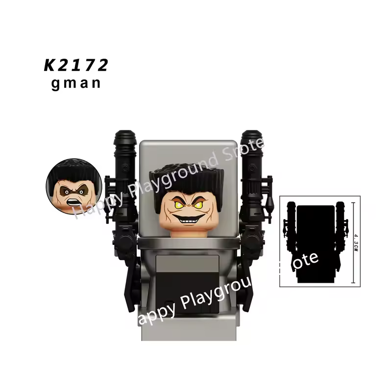 New KDL SWAT Skibidi Toilet Man Figures Anime Block Toys TvMan Titan Cameraman Speakerman Bricks Model Toy Birthday Gift - Image 10