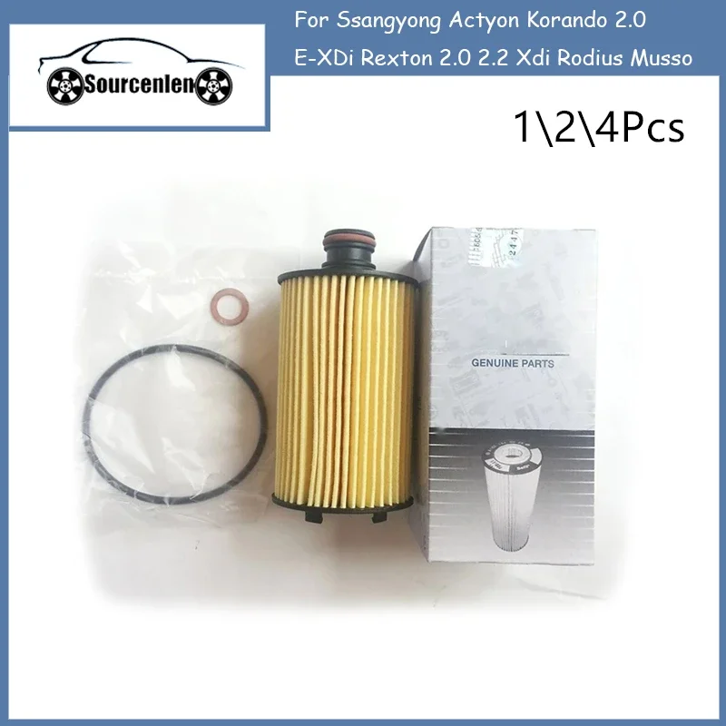 Oil Filter for Diesel Ssangyong Actyon Korando 2.0 E-XDi Rexton 2.0 2.2 Xdi Rodius Musso 6721803009 67118-40125