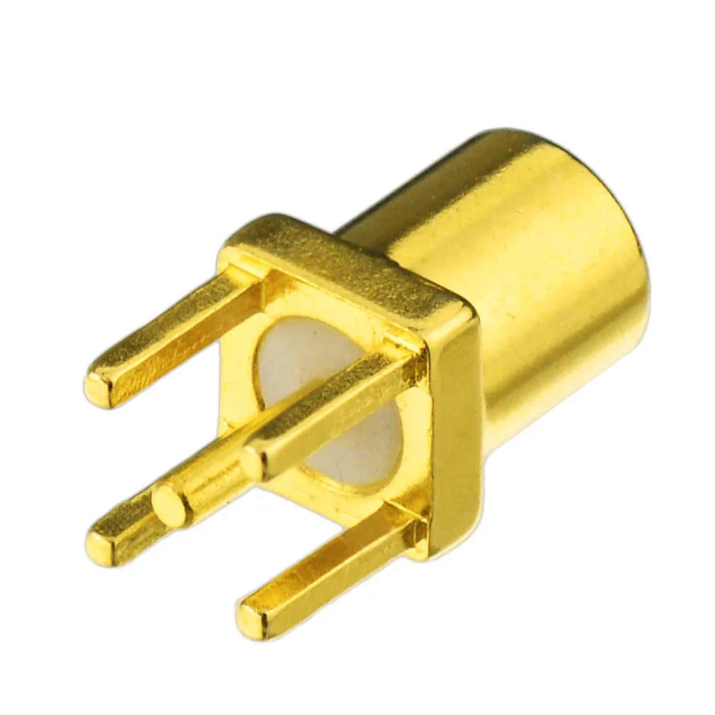 Superbat 50 ohm MMCX Thru hole Female PCB Mount with Solder Post Mini RF Coaxial Connector