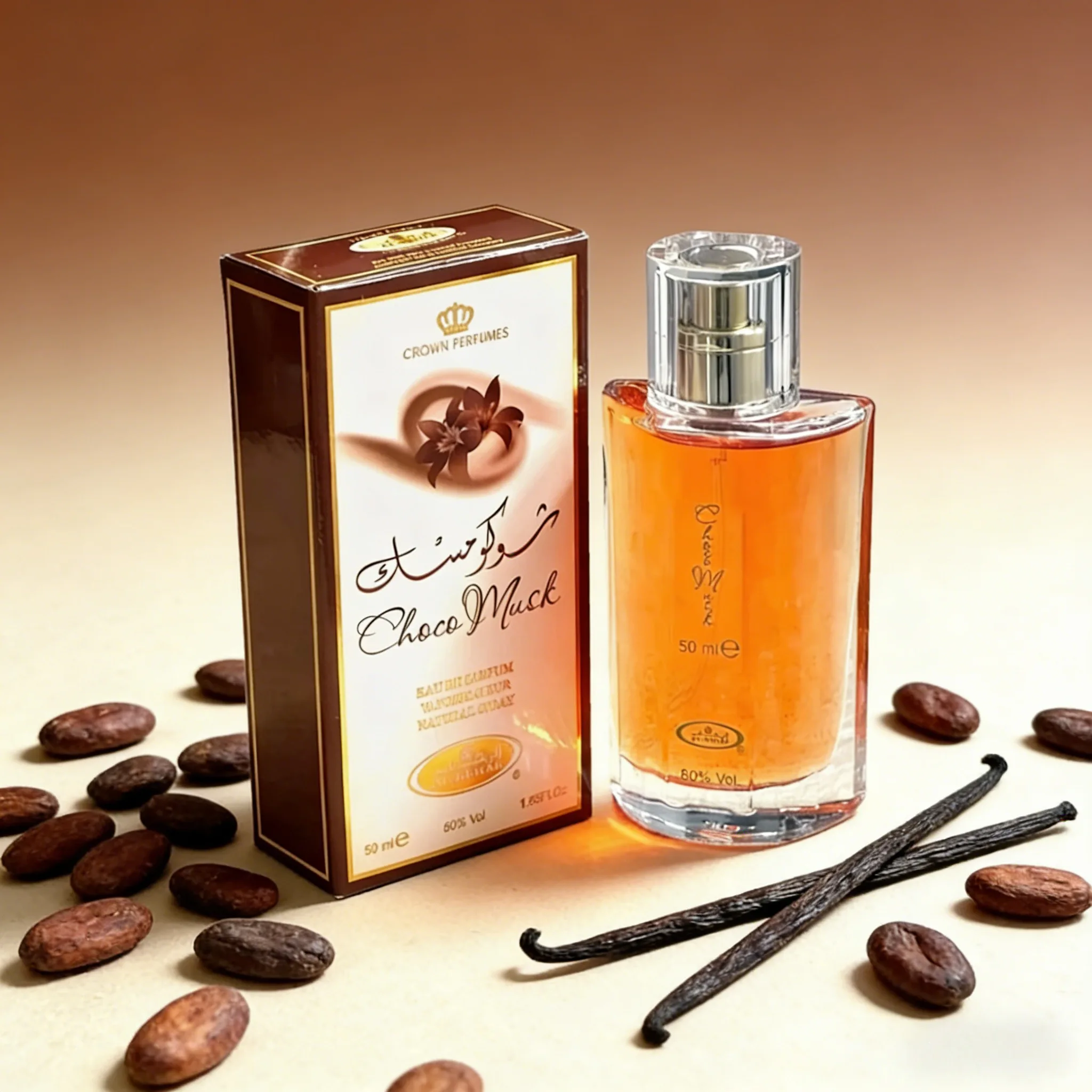 

50ml Women's Luxury Fragrance Chocolate & Musk Scent With Rose & Vanilla Notes Long Lasting Arabian Dubai Cologne