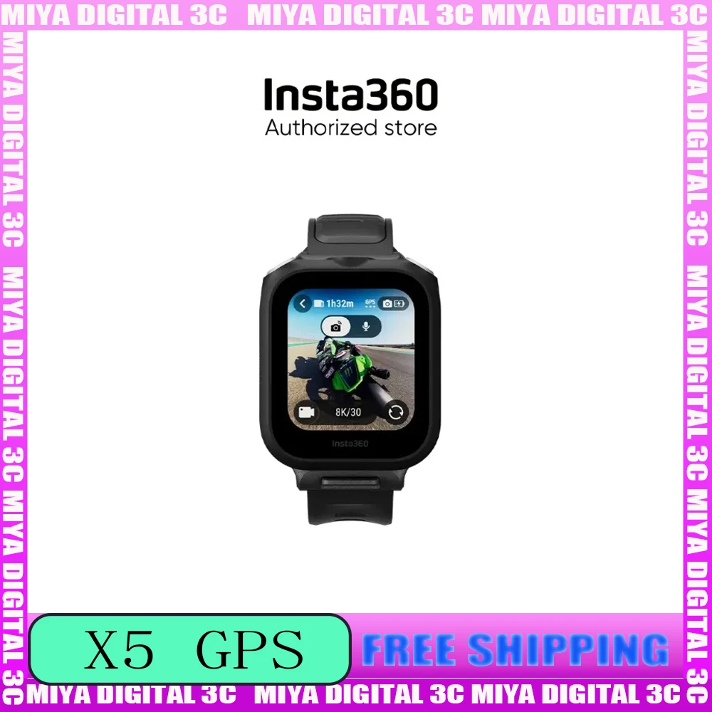 

Insta360 X5 Новый пульт дистанционного управления с предварительным обзором GPS со встроенным микрофоном, универсальное управление часами для Ace Pro 2, оригинальные аксессуары