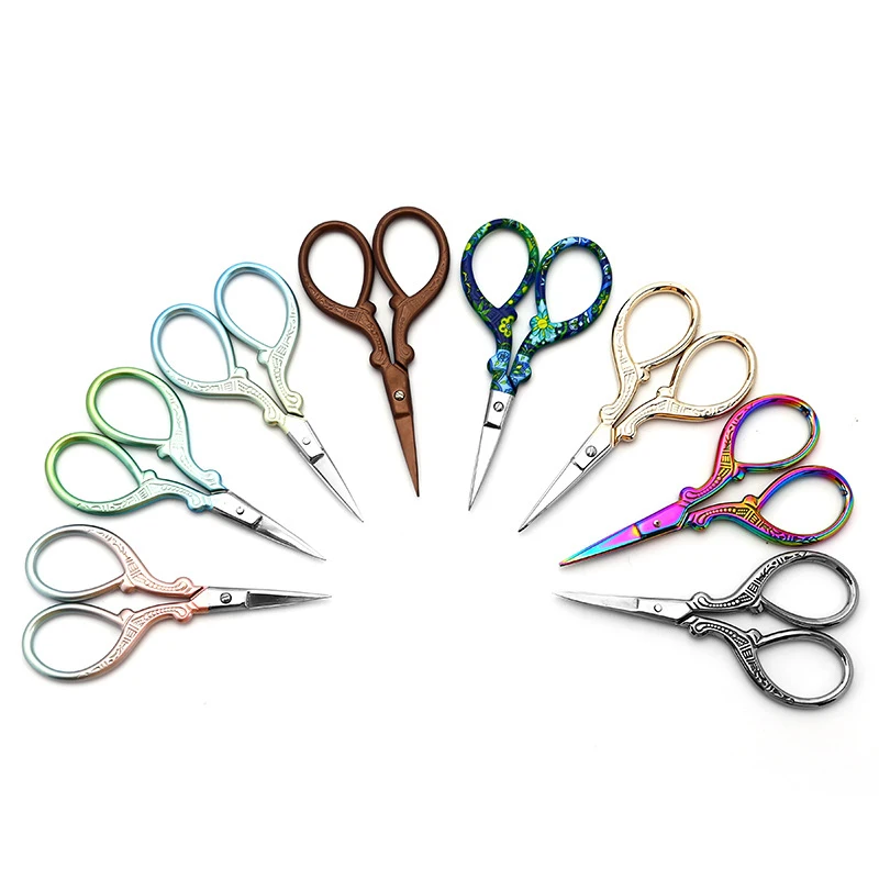 Sewing Scissors Small Embroidery Cross Stitch Office Supplies Paper Scissors Vintage Pink Mini Stork Scissors Cloth Cutter