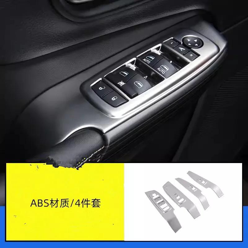 

For Jeep Cherokee 2019-2020 ABS Interior Air Conditioning Vent Decorative Stickers Central Control Panel Car Accessories