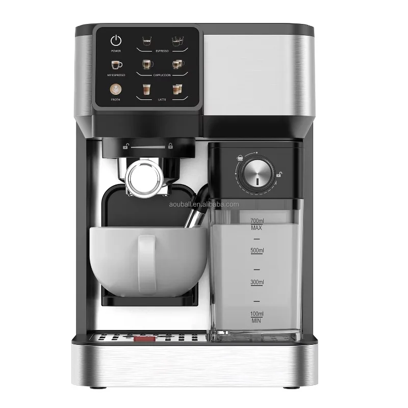 Home Use   Italian Style Latte Espresso Coffee Maker Machine For Daily Brewing