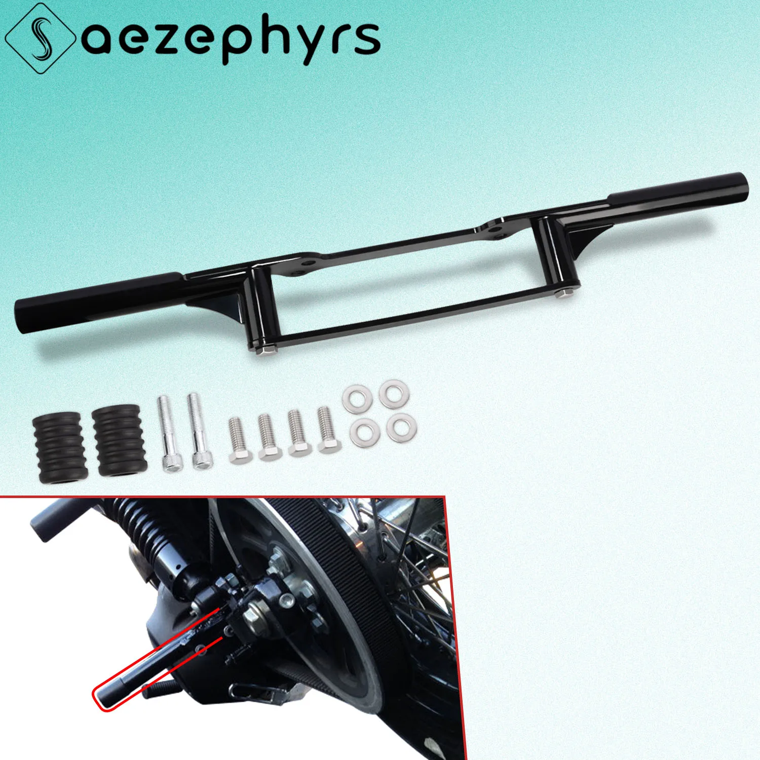 

Rear Crash Bar Protection Highway Peg Motorcycle Bumper For Harley Dyna Street Bob FXDB Super Glide Low Rider Switchback FLD FXD
