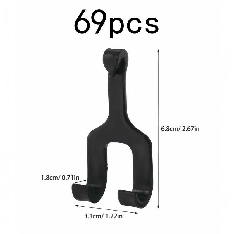 69 pcs Melon Support Hooks, Prevent Vine Breakage and Fruit Falling, for Watermelon and Cantaloupe, Easy to Install