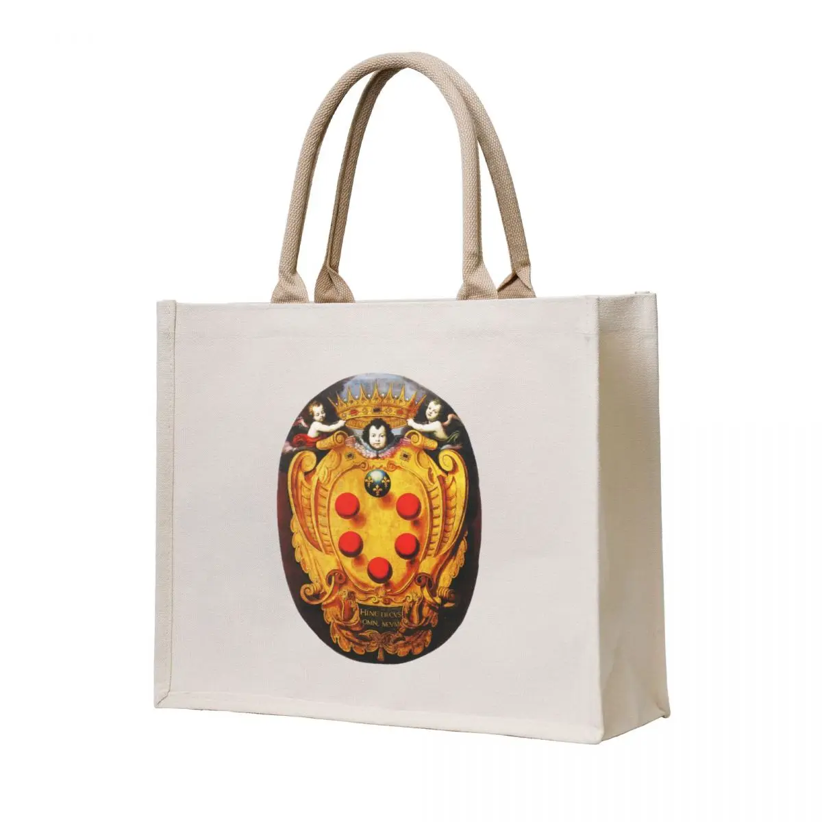 

The Medici coat of arms on a silk velvet Tote Bag canvas tote bags foldable reusable bag shopper bag women
