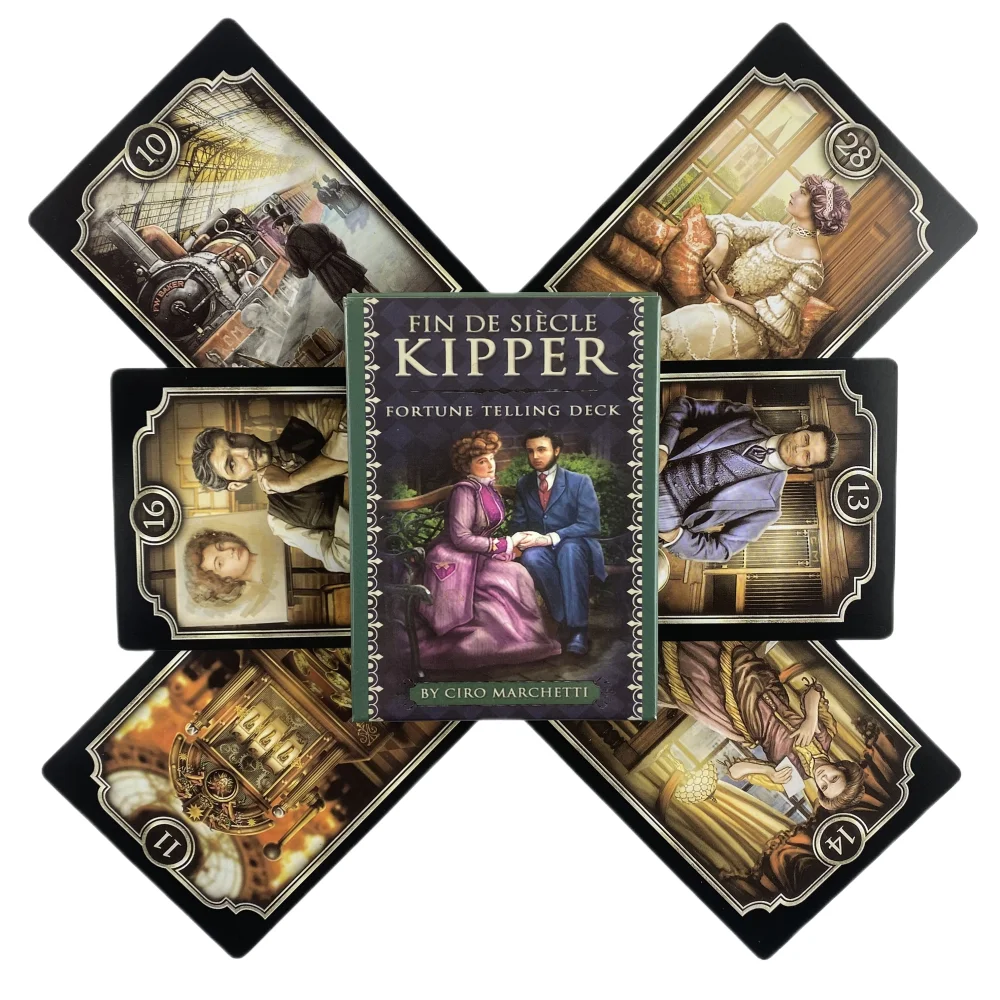 Fin De Siecle Kipper Oracle Cards Wahrsagerei Wahrsagerei Deck Englische Vision Edition Tarot Brettspiel für Party – Detail 4