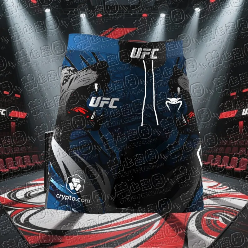 

UFC 2025 новые летние мужские быстросохнущие шорты для фитнеса, дышащие спортивные удобные впитывающие пот шорты, боевые боксерские шорты