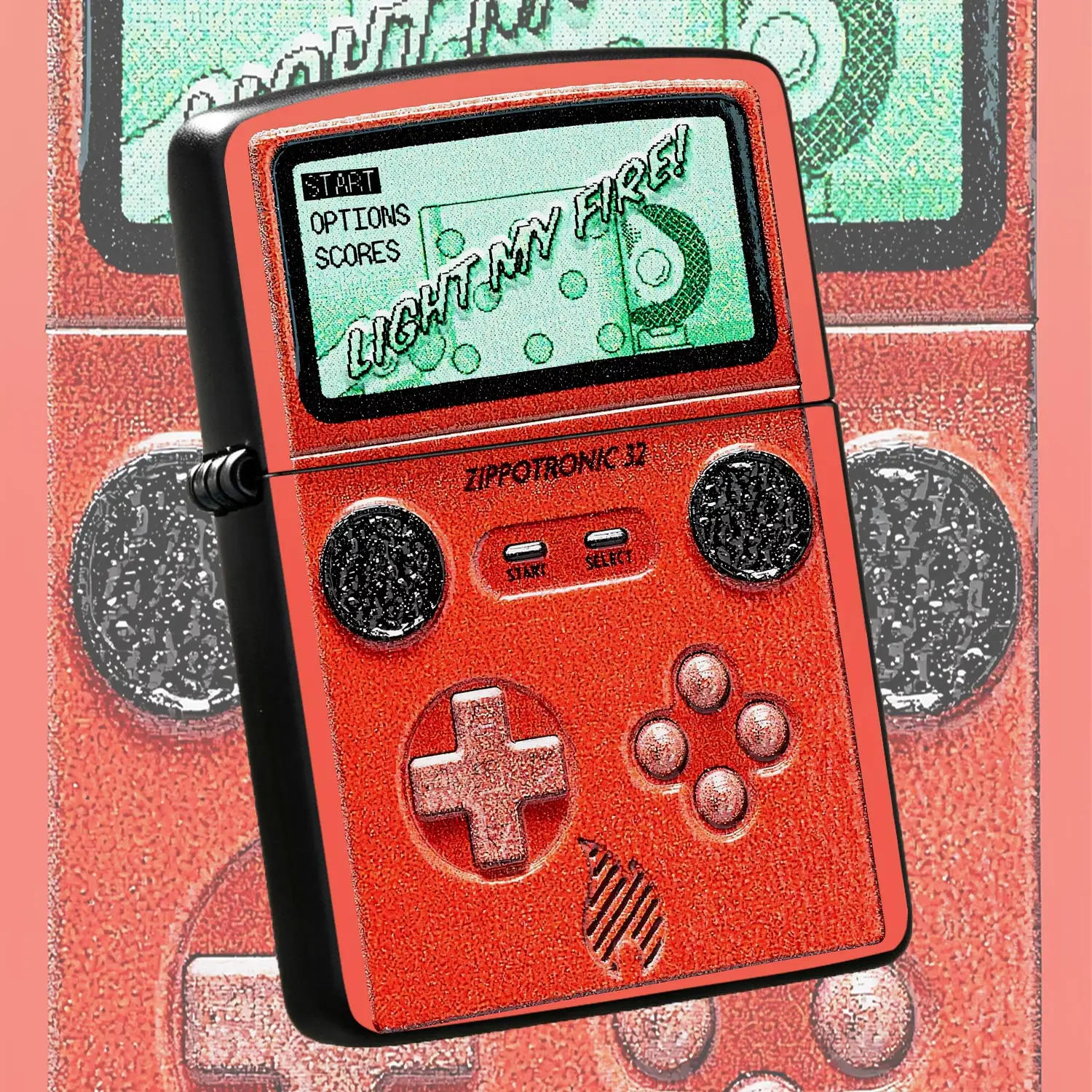 Retro Handheld Game Console Shaped Portable Lighter, Creative Game Interface Design Igniter, Compact Practical Daily Carry Gadget, Ideal For Daily Use And Gifting, Fits Multiple Scenarios To Add Unique Fun Vibe A Humorous And Interesting Li