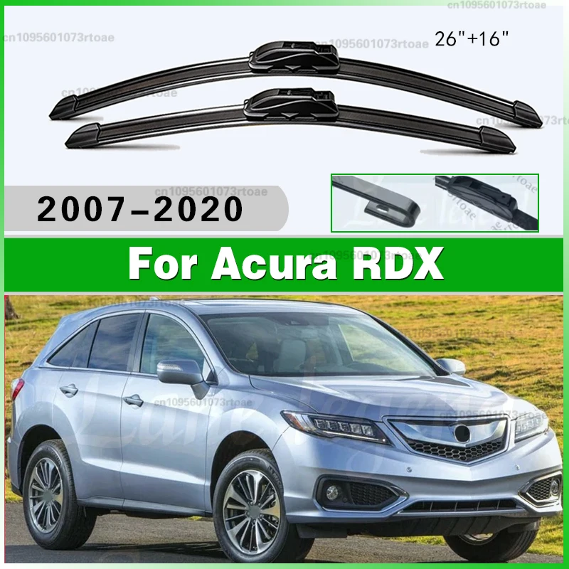 

26"+16" Wiper LHD Front Wiper Blades Windscreen Window Rain Brushes Car Accessories 2018 2019 For Acura RDX 2007-2020 Windshield