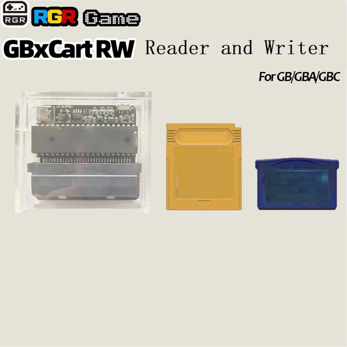 GBxCart-lector y intermitente RW para GB, GBA, GBC, adaptador de respaldo de cartucho de juego USB C, accesorio de juego Retro