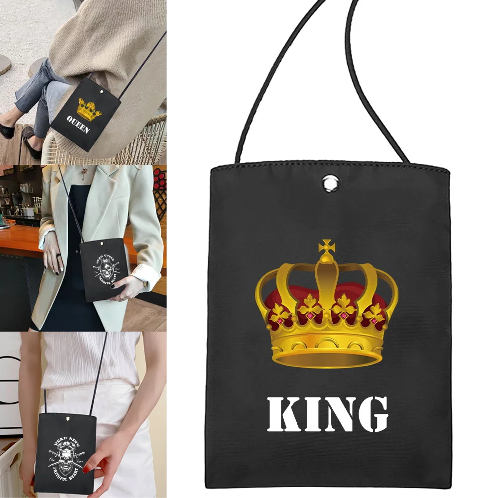 

New Crown Series Mobile Phone Bag Female Literary Single-Shoulder Bag Minority Design Cross-Body Bag Trend Women Handbags Wallet