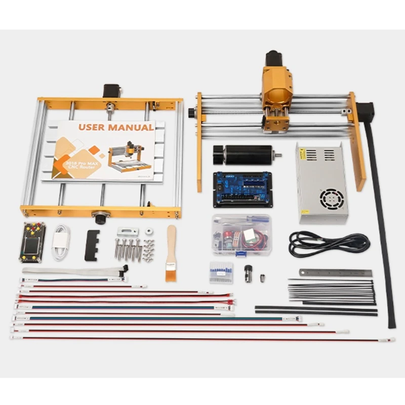 Three Axis Carving Machine Ac Power Supply Solid Wood Board Acrylic Rhinestone Clothing Relief Slotting 3018 desktop Engraving M