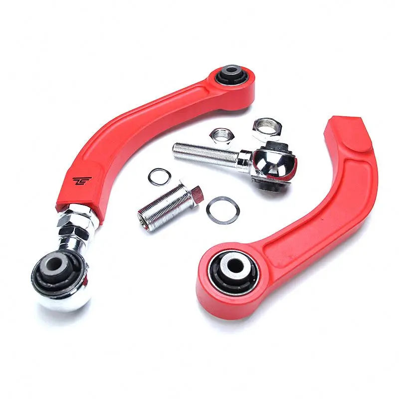 TRACTION ROD RED For Mitsubishi Lancer-ex REAR ADJUSTABLE CAMBER CONTROL ARM KIT SUSPENSION