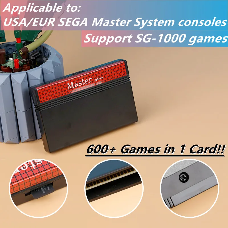 600 w 1 Master System Game Cartridge dla SEGA Master System –评测 i rekomendacja