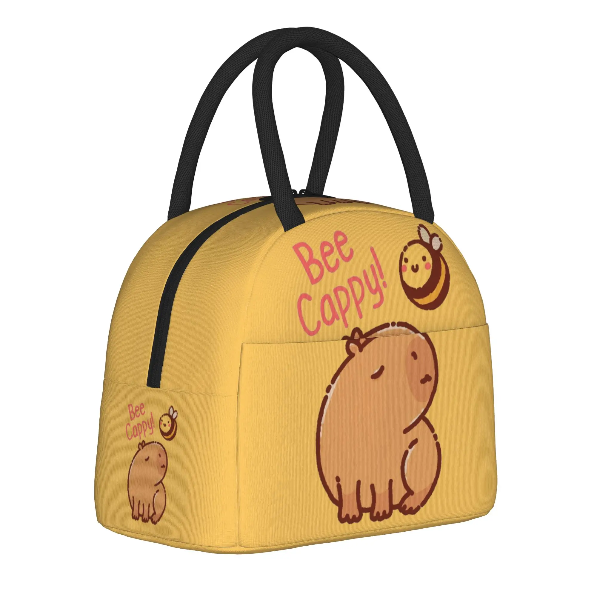 Cute Capybara Cartoon  Insulated Lunch Bag Thermal Bag Reusable  High Capacity Tote Lunch Box Food Storage Bags Work  Travel