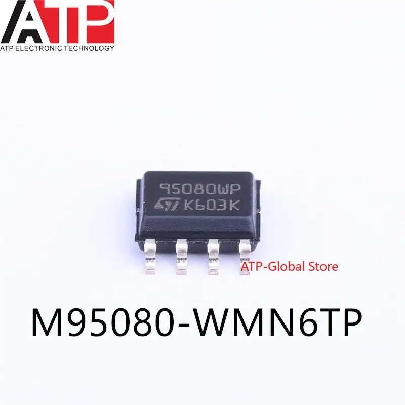 10pcs M95080-WMN6TP 95080WP 95080 EEPROM 8KBIT 10MHZ SOP8 Original spot inventory
