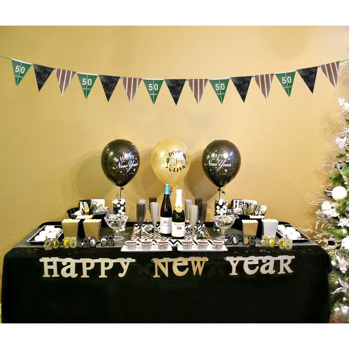 

Football Rugby Pennant Garlands Hanging String Boy Shower Party Favors Home Decorations Flags Decor Party Supplies