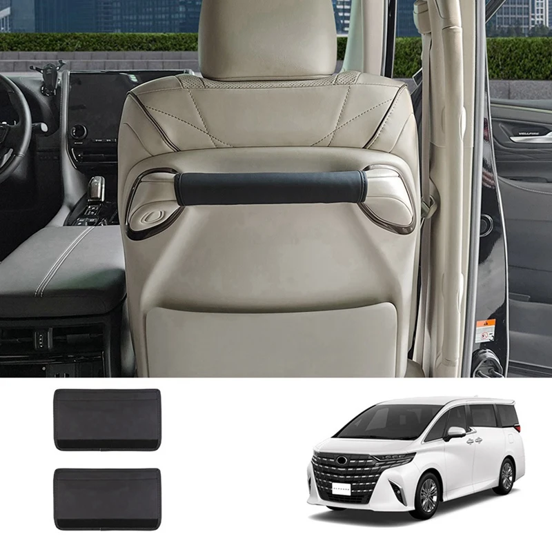 Car Front Seat Back Armrest Leather Protection Pads With Sponge For Toyota ALPHARD/VELLFIRE 40 Series 2023+