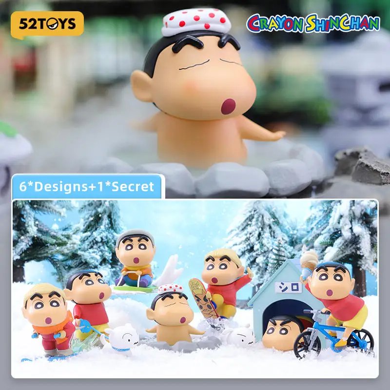 

52toys Blind Box Crayon Shinchan Dailylife Series 2, Mystery Box, 1pc Anime Action Figure Anime Toy Desktop Decoration