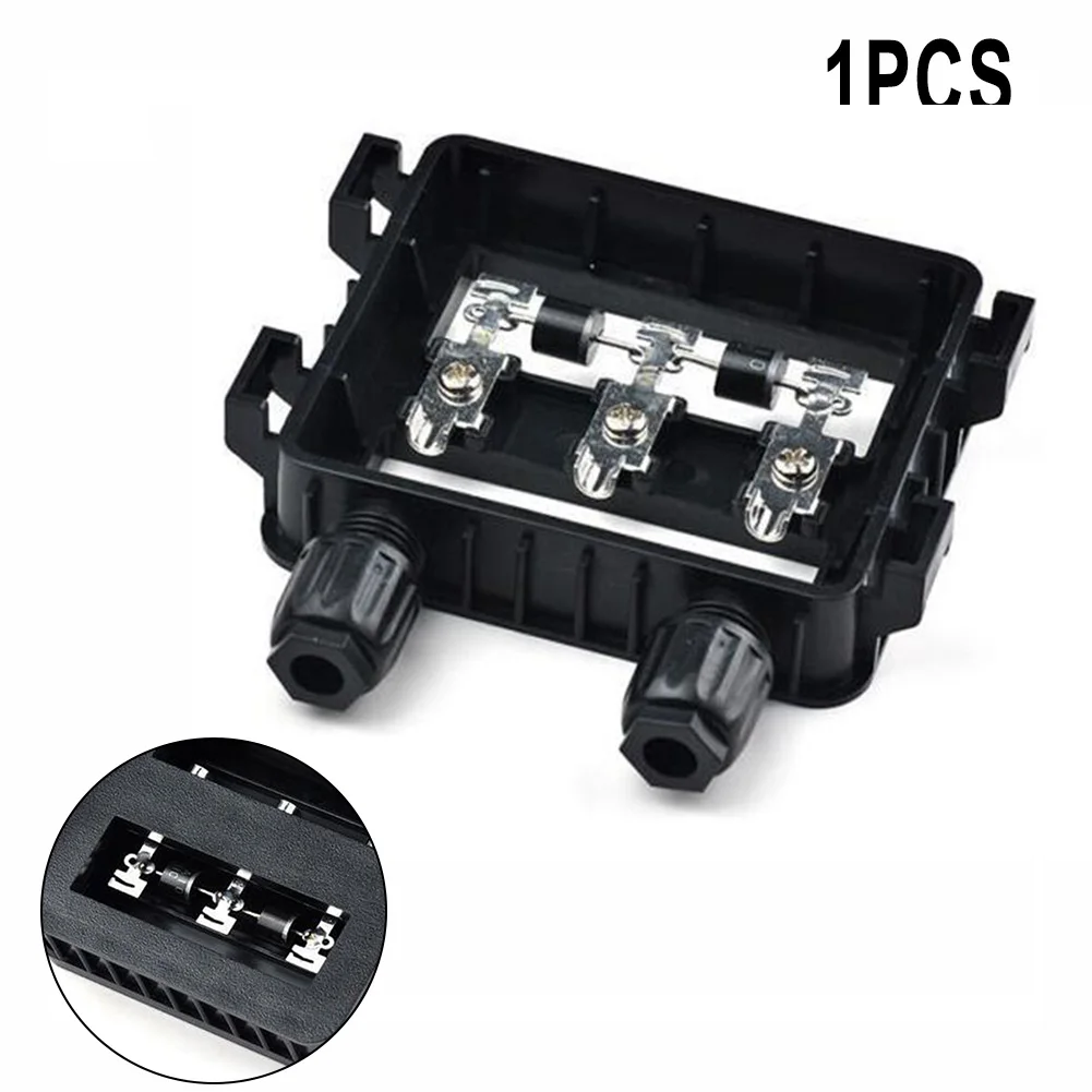 PV Solar Junction Box Junction Box 2 Diodes For Solar Panel 50W-120W 6A Solar PV Junction Terminal Blocks Wire Connectors Solar