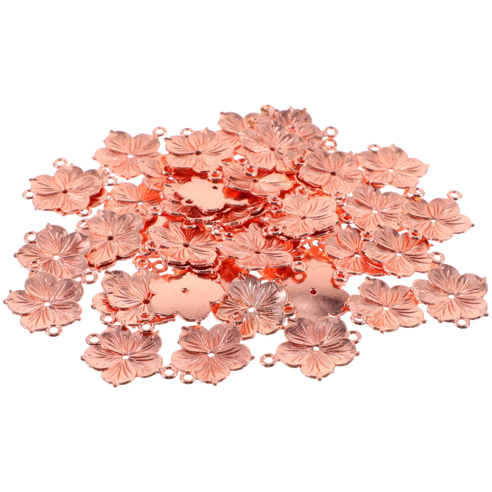 

50 шт. Элегантные подвески из сплава с цветочным дизайном, винтажные DIY-шармы для изготовления украшений, для ожерелий, браслетов, декора мобильных телефонов, поделок
