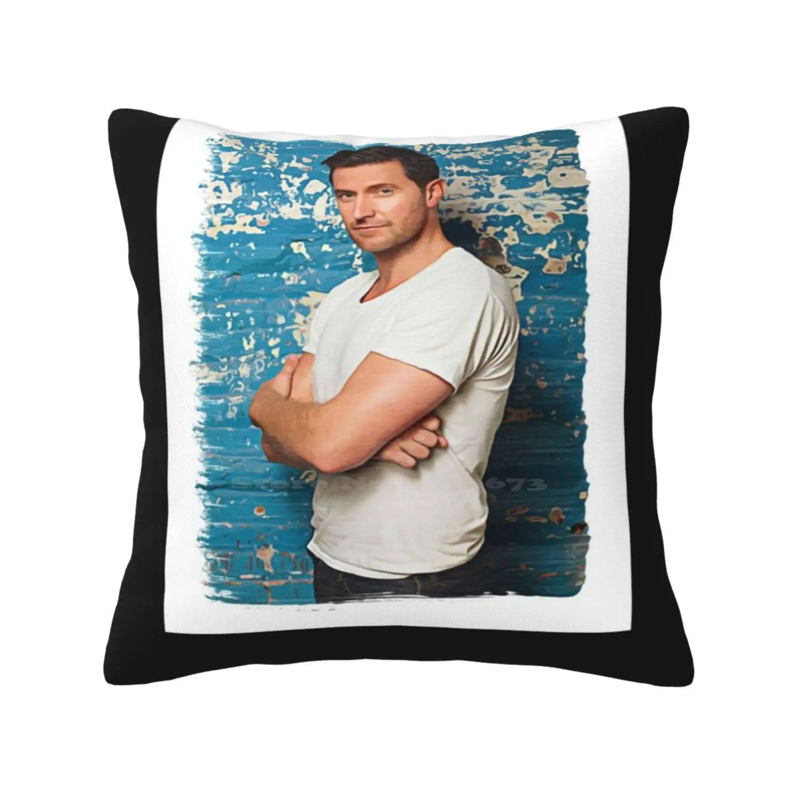 Music Retro Richard Armitage Paint Splash Cool Graphic Gift Bedroom Office Hug Pillowcase Music Retro Richard Armitage Paint