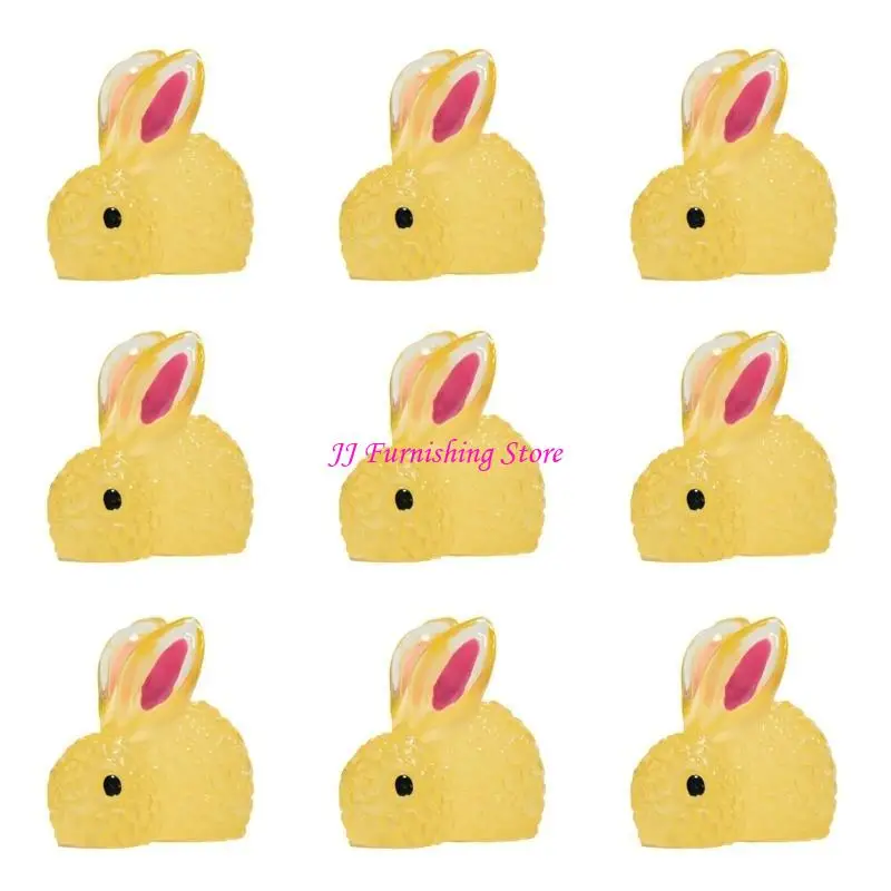 

A9LB 500pcs миниатюрные смоля кролики светятся в Dark Micros Landscape Diy