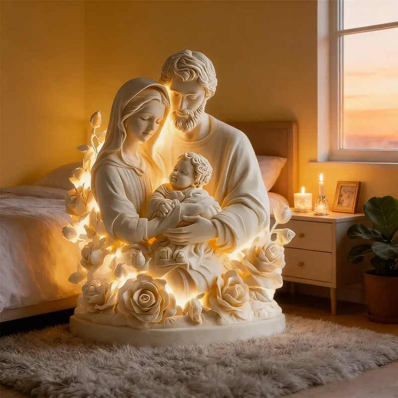 NEUES Krippe-Mittelstück, 2D-Acryl-Jesus-Geburtsszene für Tischdekoration, elegantes Feiertags-Party-Ornament, Geschenk für Zuhause und Büro