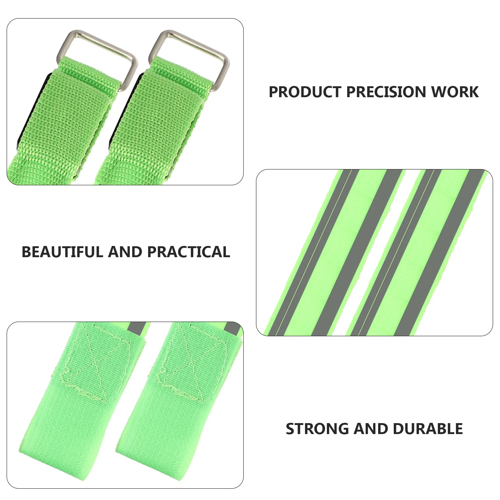 2 قطعة LED متوهجة سوار الفلورسنت شارة ليلا الجري المشي ركوب الدراجات قابلة لإعادة الاستخدام بالطاقة السلامة الرياضية والعتاد #4