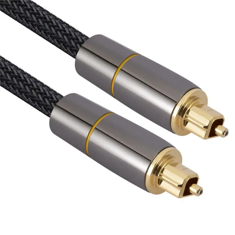 

(A23G) Optic Audio Cable Digital Optical Fiber Cable Toslink 1M SPDIF Coaxial Cable for Amplifiers Player Soundbar Cable
