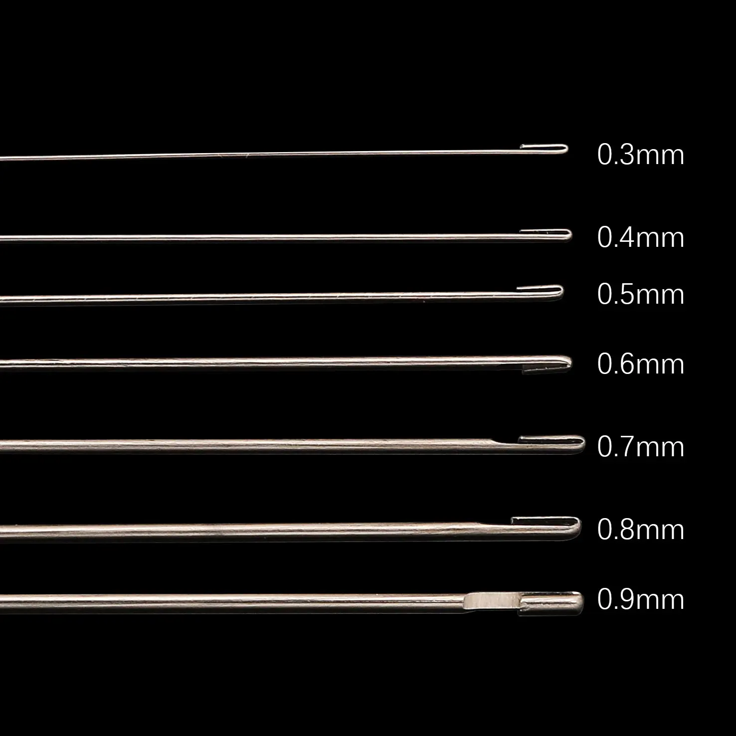 1PC/5PCS 17cm Box Beaded Needles with Steel Long Needles Side Hooks and Beads for DIY Handmade Jewelry Beading Tools Supplies