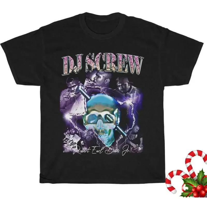 New Popular Dj Screw Inspired Rap Tour Cotton Black Men All Size T Shirt