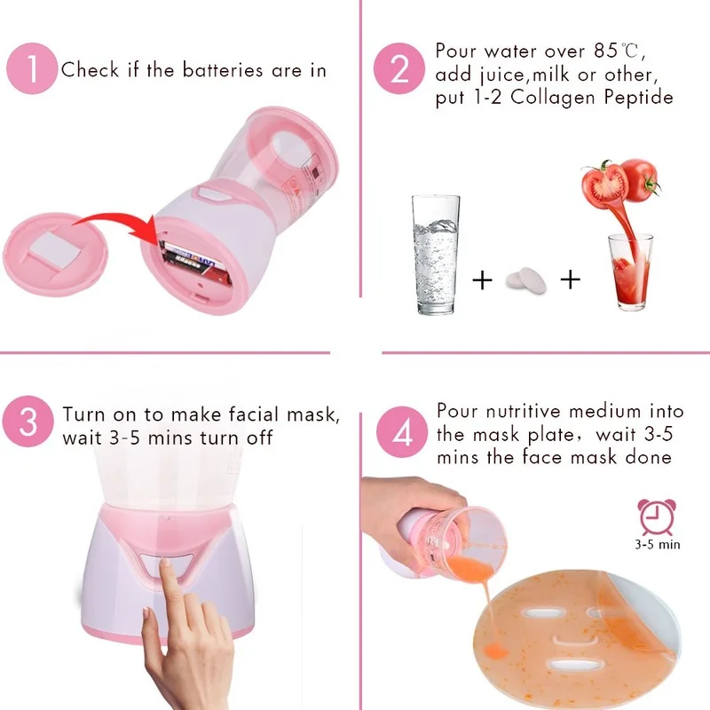 Dropshipping Gesicht Maske Maschine DIY Gesicht Maske Automatische Gemüse Gesicht Maske Natürliche Kollagen Obst Gesicht Maske Maschine Schönheit