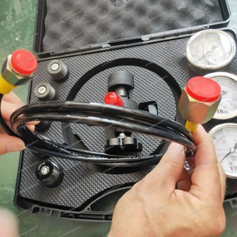 7-in-1 Nitrogen Charging Kit – Hydraulic Accumulator Gas Valve Filling & Pressure Testing Tool for Cylinders