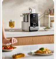 220V Thermos Smart Cooking Pot Multifunction Automatic Stir Fry Machine with Overflow Prevention for Home Use WDC 6