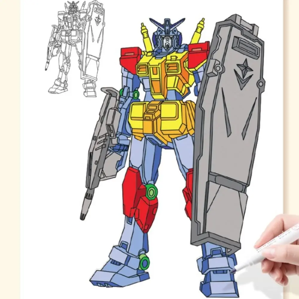 Cartoon Anime Drawing Copy Books, Quadrinhos Tutorial Book, Hand Drawn Book para meninas e menino