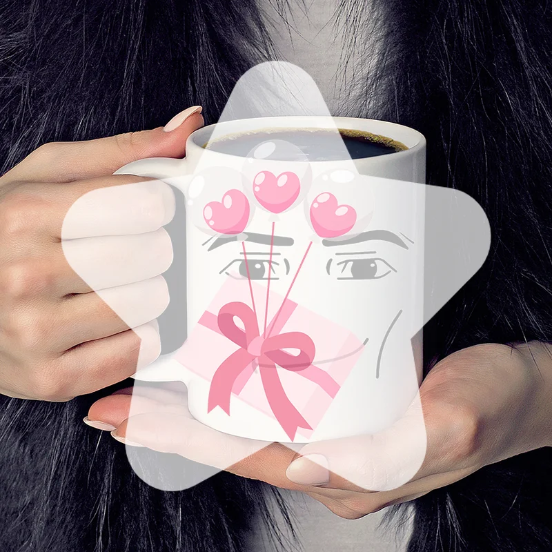Game Inspired Man Face Mug Funny Men Or Woman Faces Coffee Mug Cute Gamer Birthday Gift Back To School Mug