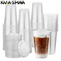 12oz 400ml Takeaway Cold Drink Ice Coffee Lemon Juice Bubble Tea U-shaped Cup Clear Disposable PET Plastic Cup Boba Milk Tea Cup