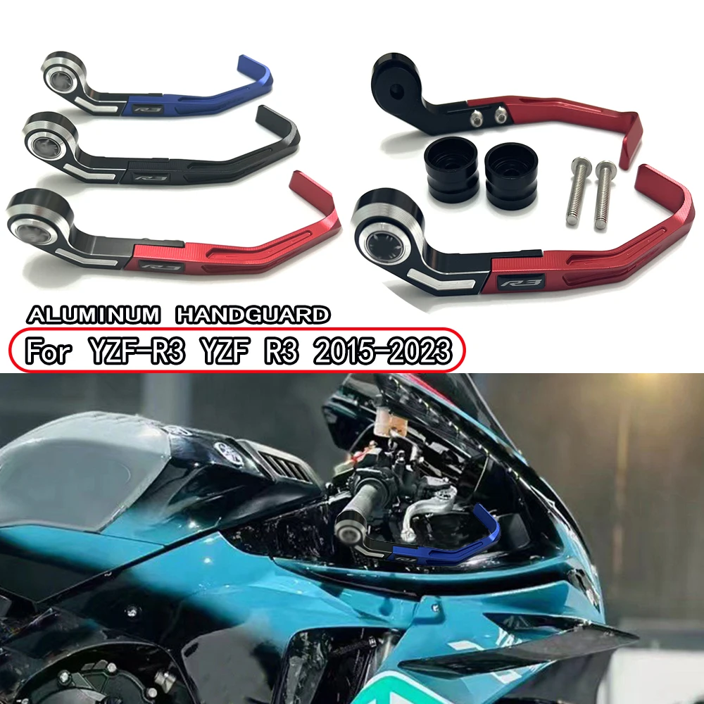 For YZF-R3 YZF R3 2015-2023 Bow Guard Brake Clutch Handguard Hand ProtectionRacing CNC Motorcycle Aluminum Handguard Bow