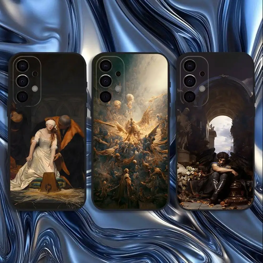 

Renaissance Art Painting Phone Case For Samsung S25,S24,S21,S22,S23,S30,Ultra,S20,Plus,Fe,Lite,5G Black Cover