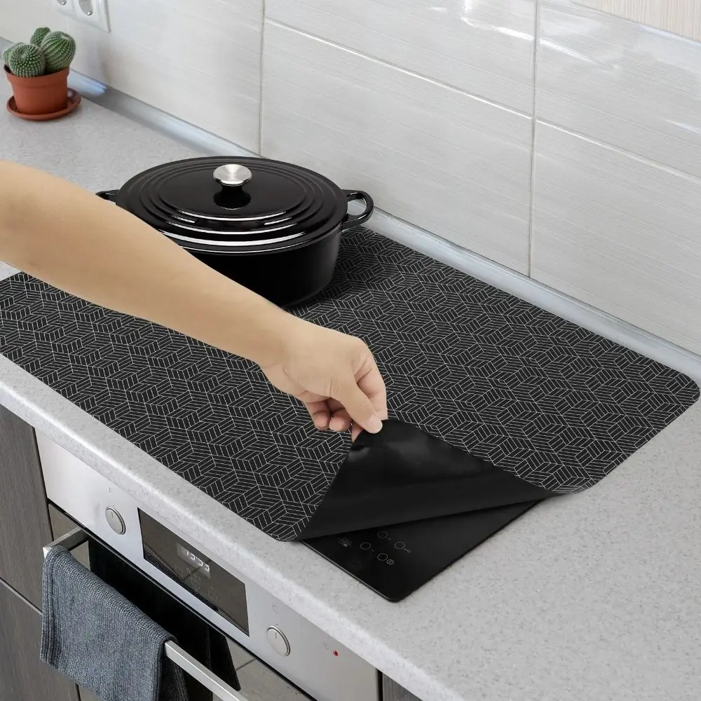 

Silicone Induction Cooktop Mat Heat-resistant Non-Slip Scratch Induction Cooker Covers Nonstick Multipurpose