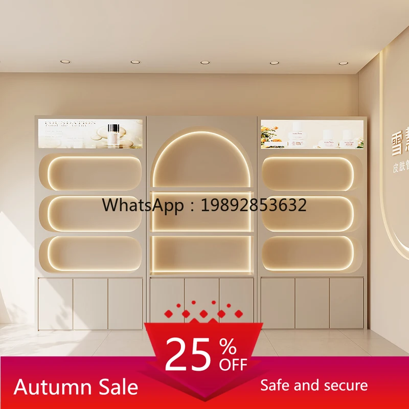 

LYY Beauty Salon Product Display Cabinet Skincare Display Rack Makeup Cabinet Storage Rack