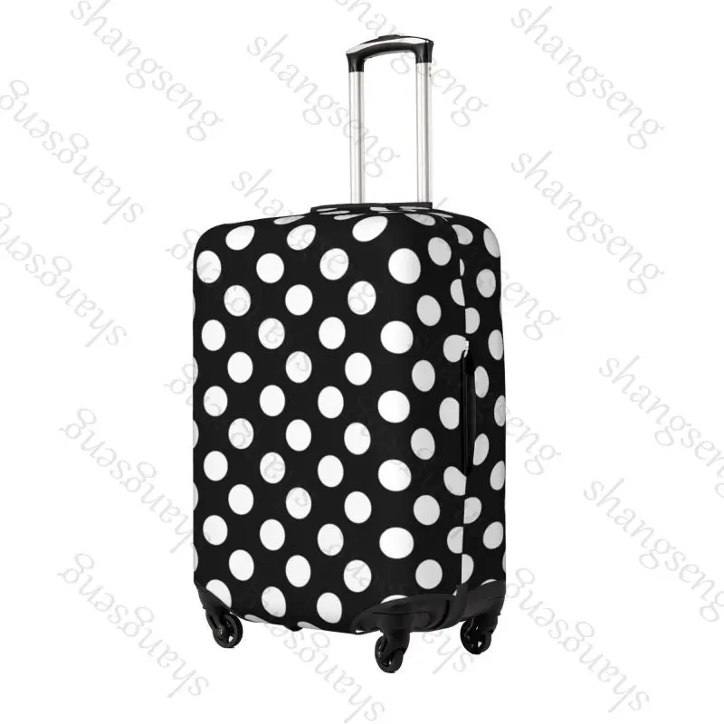 Polka Dots Pattern Thick Elastic Luggage Protective Cover Zipper Suit For Bag Suitcase Covers Trolley Cover Travel