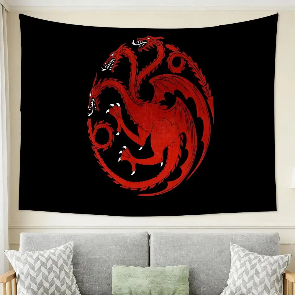 House Of The Dragon Tapestry Tapestry Wall Hanging For Bedroom Dorm Living Room Decor Aesthetic