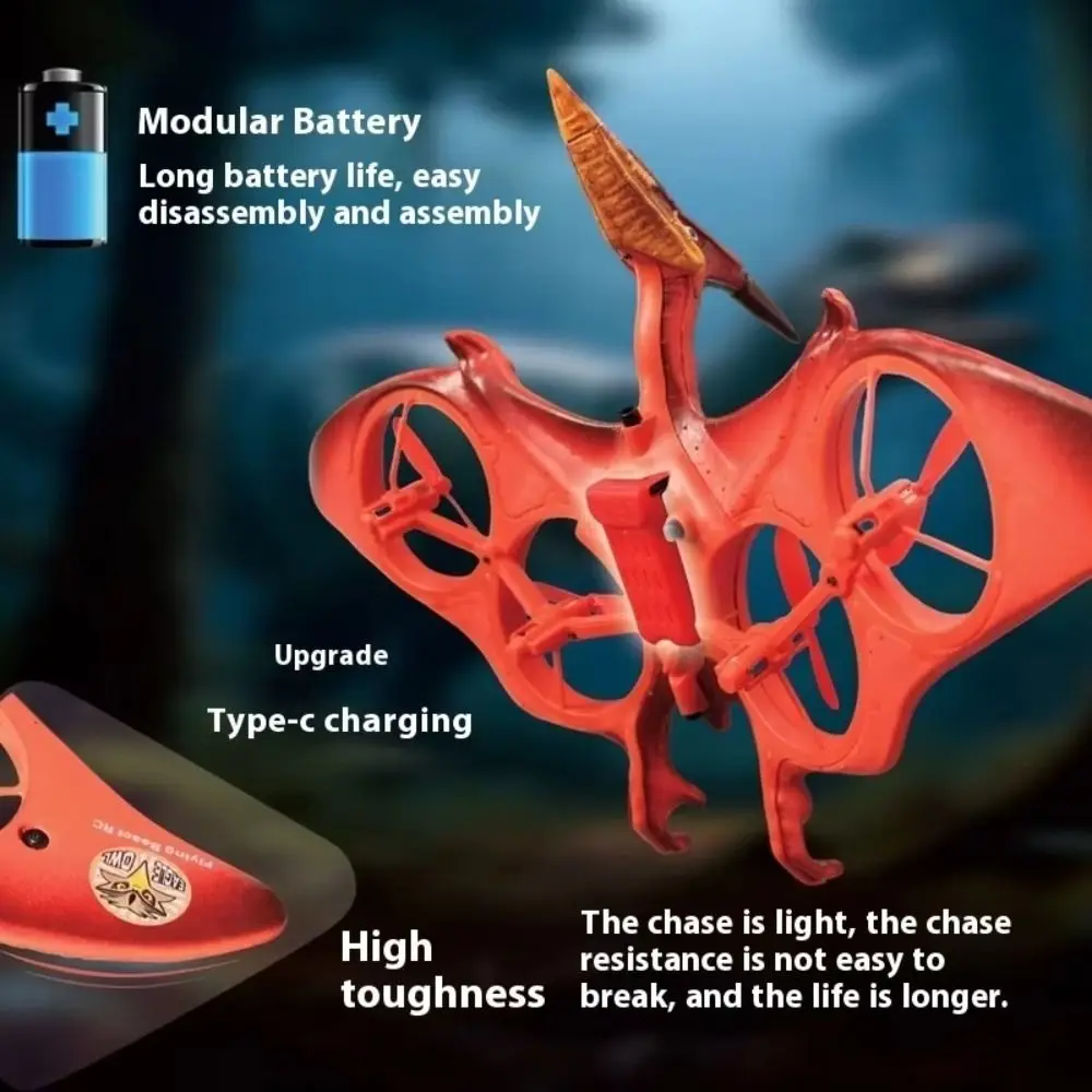 Schiuma EPP Fiamma Pterosauro Aereo telecomandato RC Aereo telecomandato Ricaricabile Caccia in schiuma telecomandata