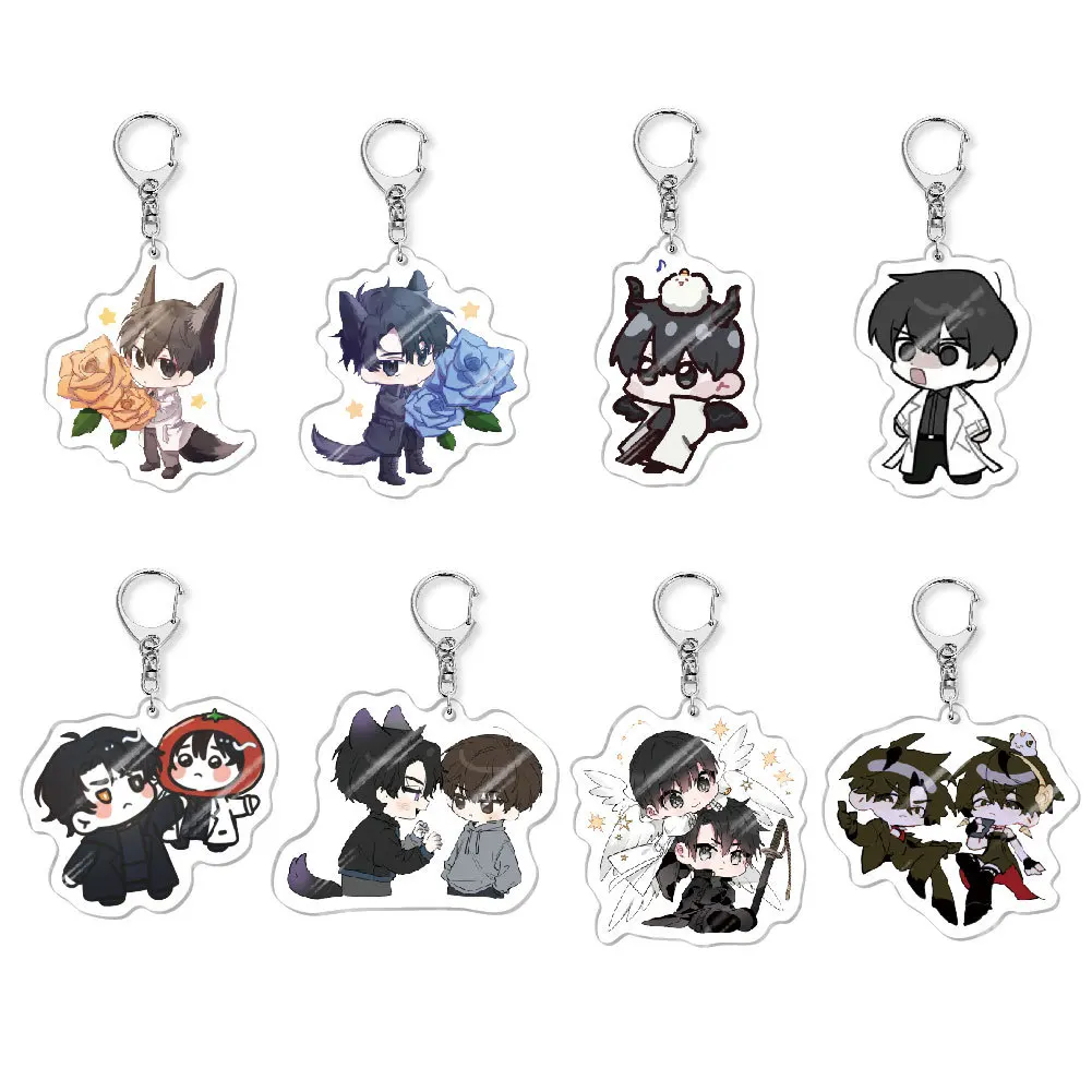 Allwissiger Leser Q-Version HOT BL Acryl Schlüsselanhänger Schmuck Fans Geschenke Taschenanhänger Schlüsselanhänger Kreativer Schlüsselanhänger Anhänger Zubehör
