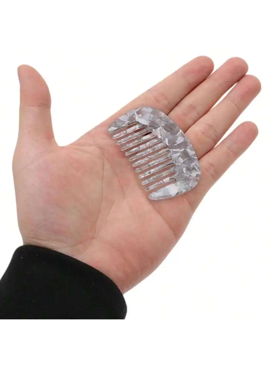 

Wide Tooth Comb For Women Anti-Static Pocket Travel Mini Comb For Thick Curly Hair Wet And Dry Use